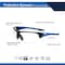 Ge Safety Glasses, Anti-Fog & Anti-Scratch, Clear Lens, Black/Blue Frame GE206CAF - alternate 5